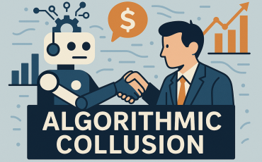 create an image that would be good for a post on Algorithmic Collusion